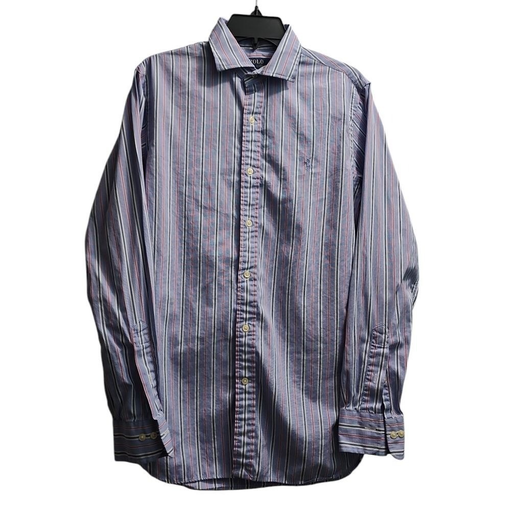 Polo Ralph Lauren Striped Dress Shirt Button Down Long Sleeve‎ 15.5/39